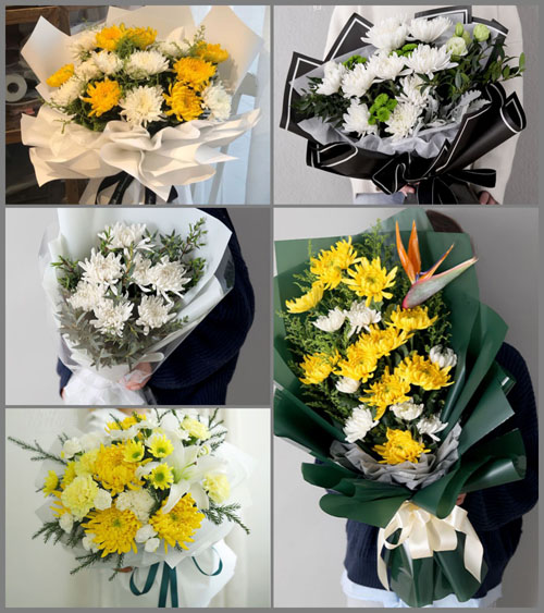河南南阳社旗县潘河街道贺新庄村白事花束代送